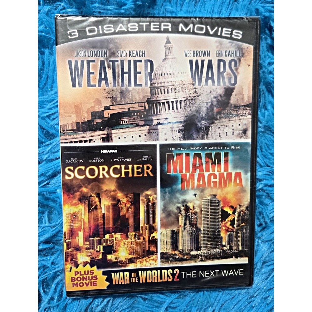 Echo Bridge 3 Disaster Movies DVD Widescreen- Weather Wars/Scorcher/Miami Magma